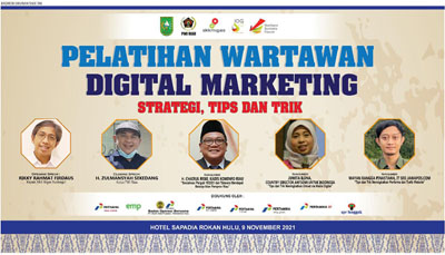 Diklat Marketing Digital untuk Wartawan Dipusatkan di Rohul